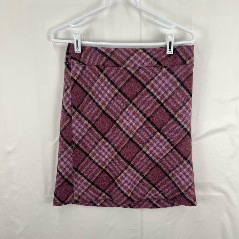 Talbots - Women's Skirt - 2 P - Plaid - Pink Purple - Lined